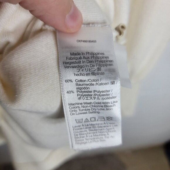 Madewell Brushed Puff Sleeve Top Ivory Small NG574 Classic Quiet Luxury Staple - Picture 5 of 8